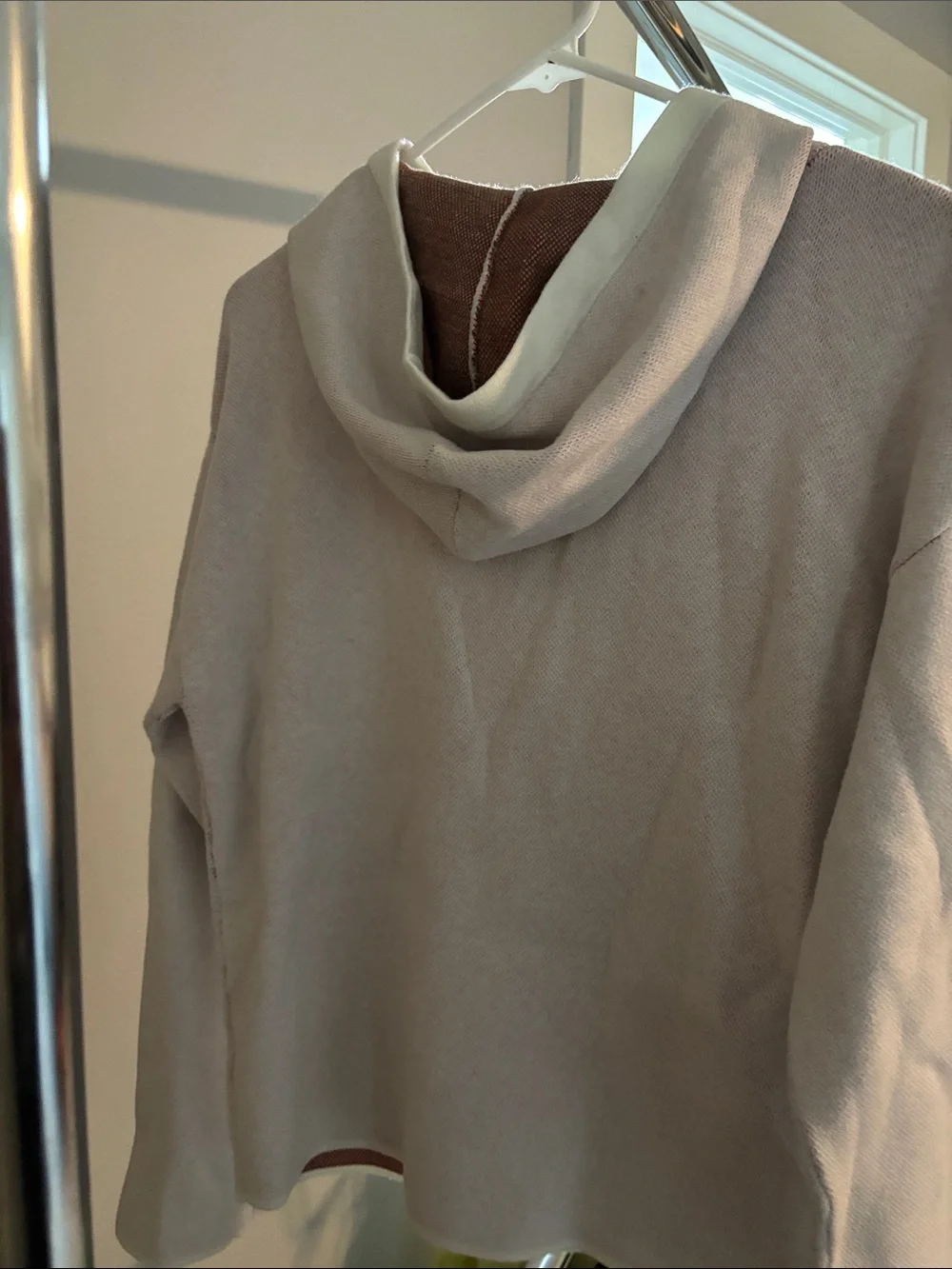 kate spade cream hoodie with red strawberry graphic and green leaves - Picture 4 of 4